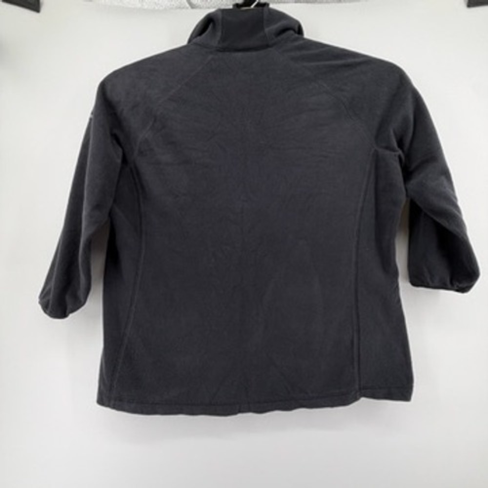 Columbia Womens 2X Black Fleece Quarter Zip Pullover Raglan Sleeve Mock Neck - Picture 3 of 7